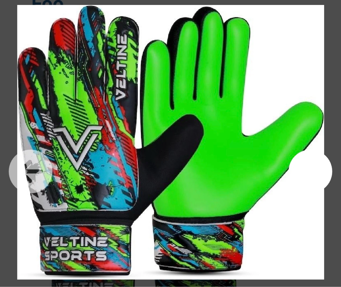VELTINE Sports Soccer Goalie Gloves Size S