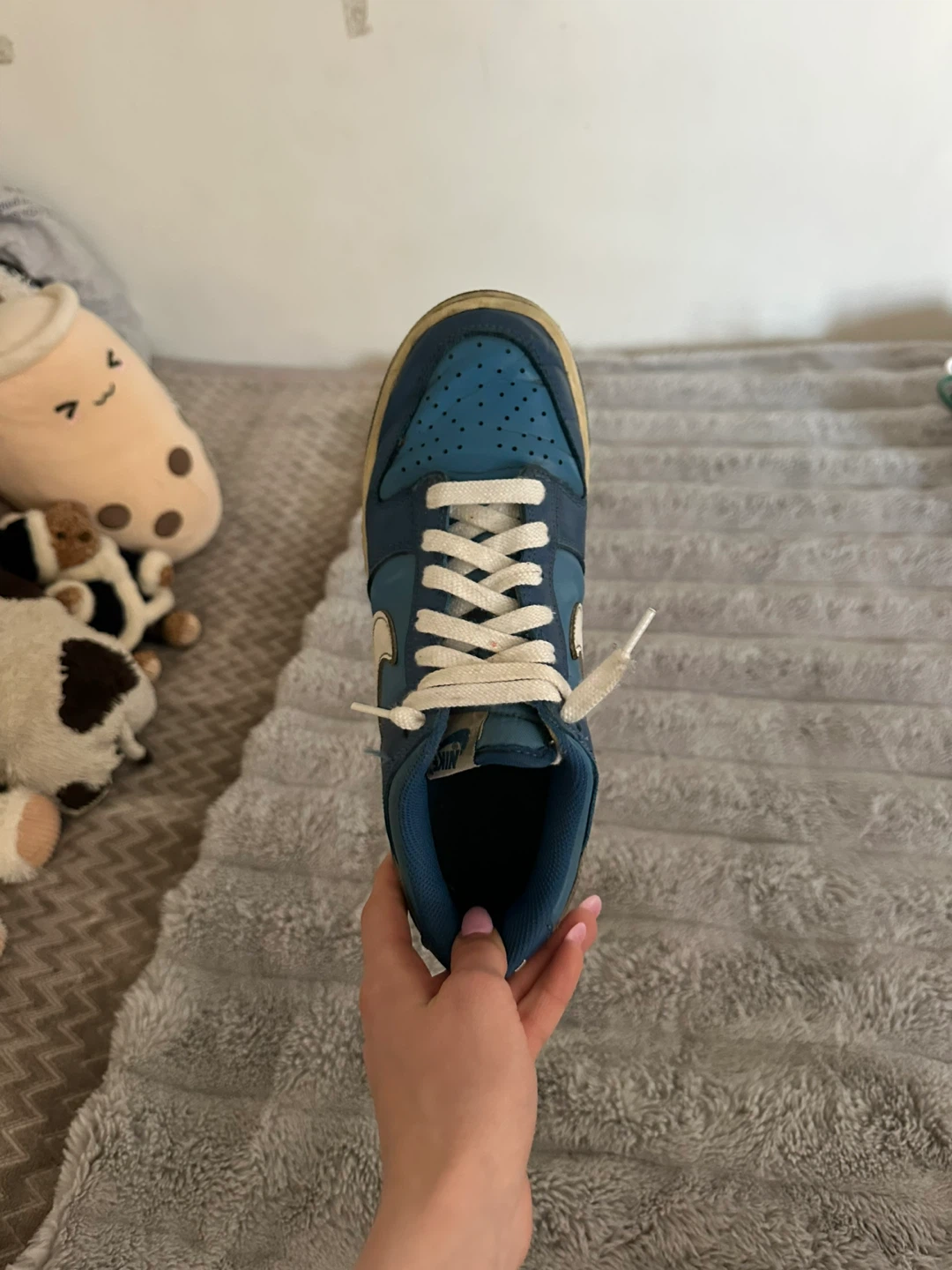 Nike Dunk Low Blue and White - photo 5