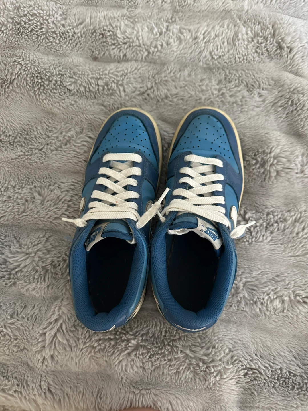 Nike Dunk Low Blue and White - photo 4