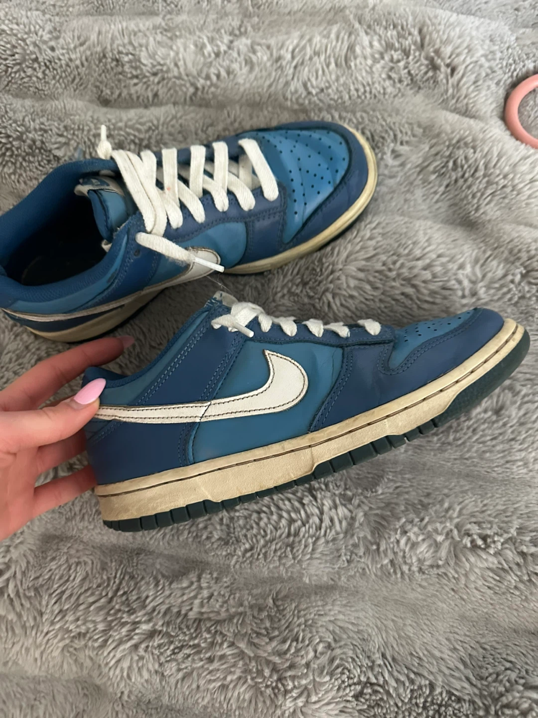 Nike Dunk Low Blue and White - photo 3