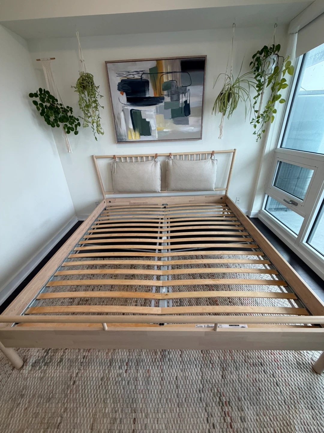 IKEA BJÖRKSNÄS King Bed frame + LURÖY slatted bed base