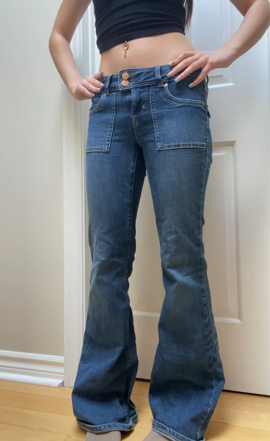 Garage Denim Flare Jeans - low waisted