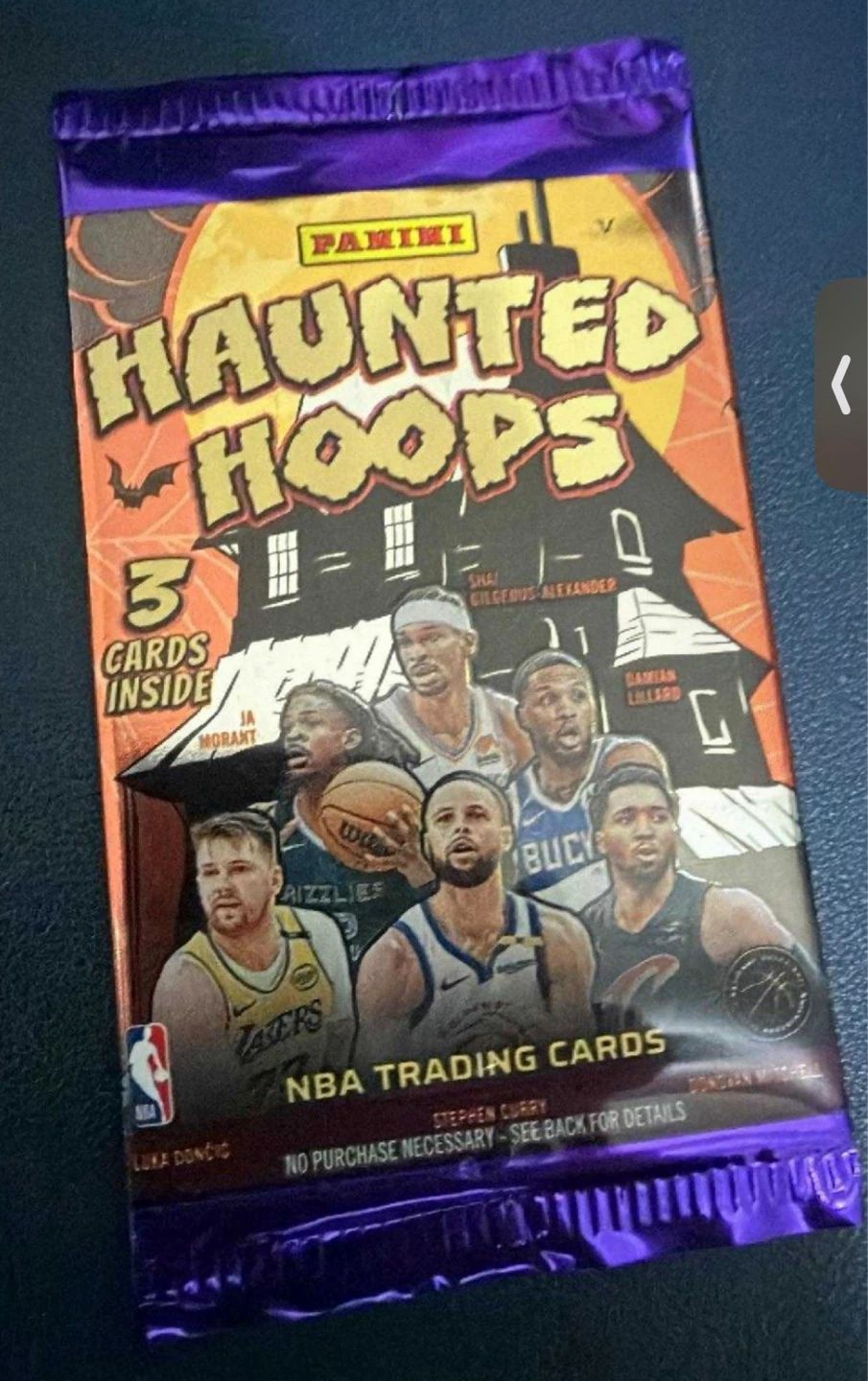 Panini Haunted Hoops NBA Trading Cards Pack