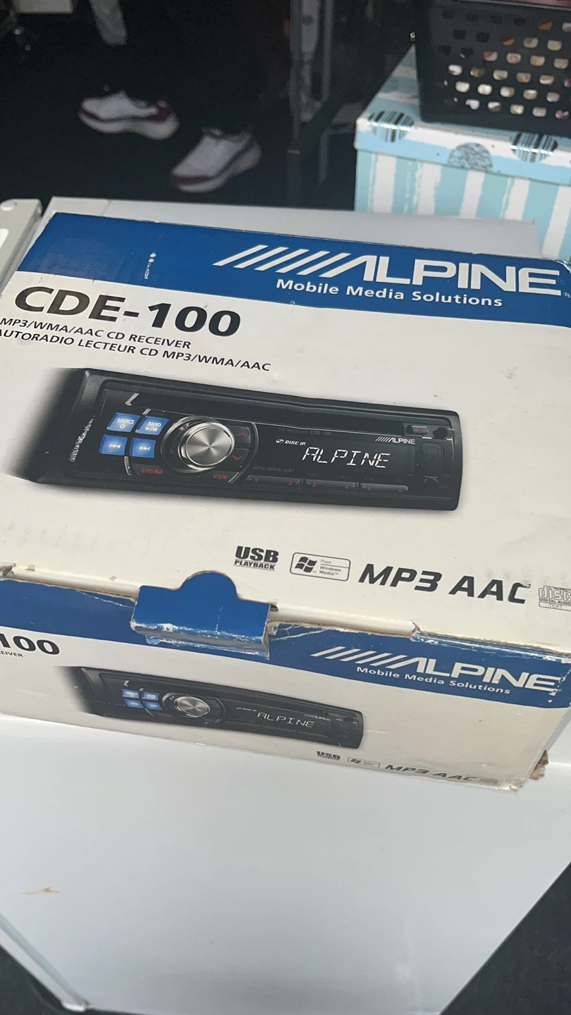 Alpine CDE-100 MP3/WMA/AAC Car Stereo Receiver