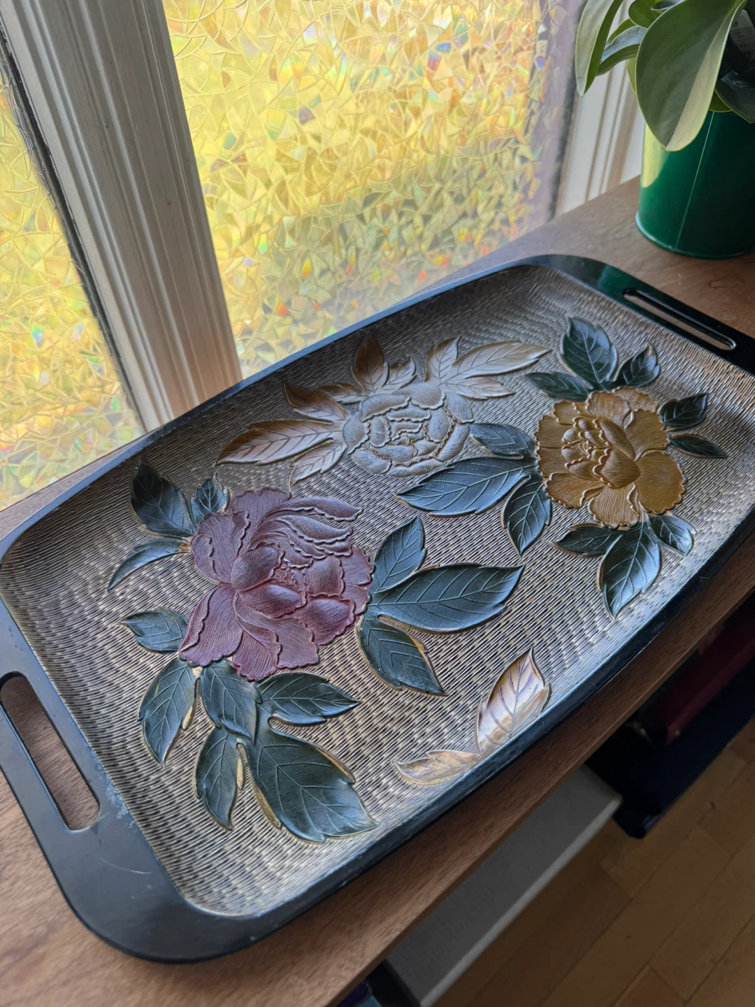 Vintage Floral Serving Tray