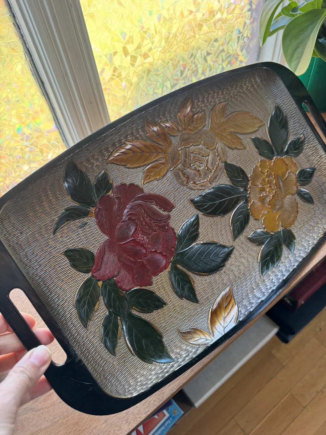 Vintage Floral Serving Tray - photo 2