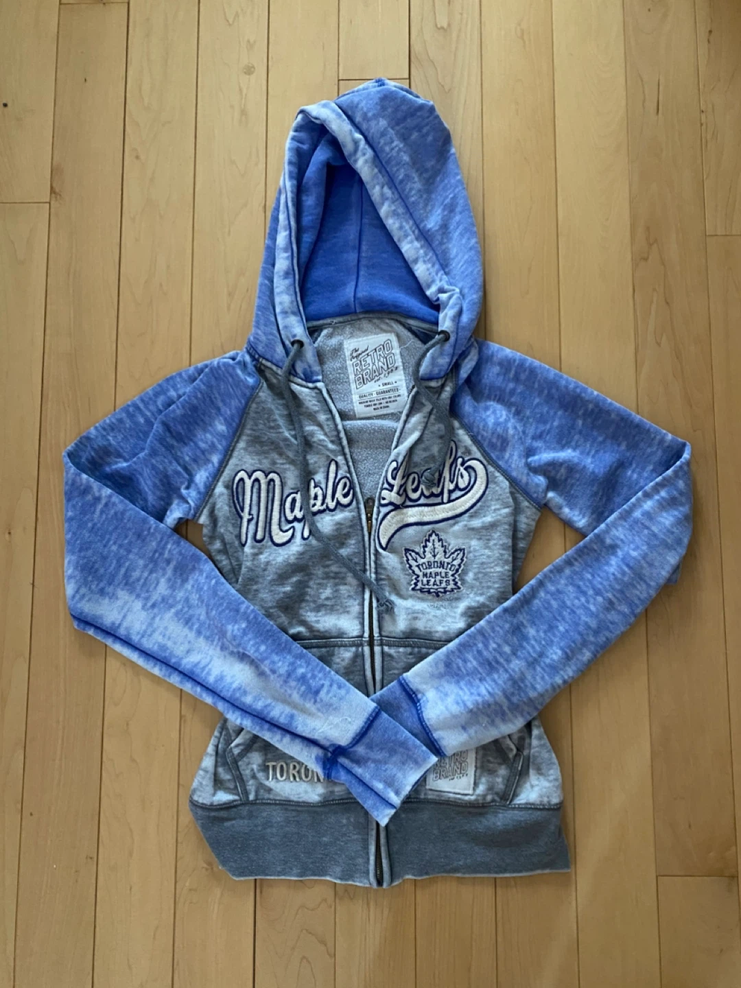 The Original Retro Brand Maple Leafs Zip-Up Hoodie