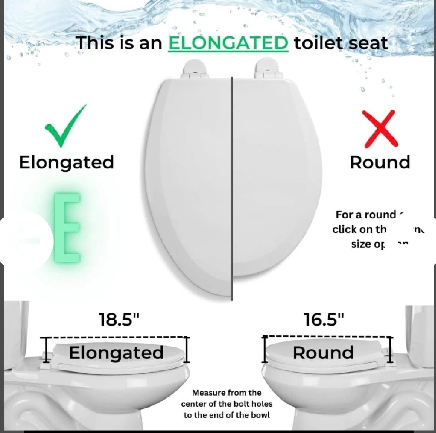 Centoco 3 inch Raised Toilet Seat for Seniors, Elo - photo 2