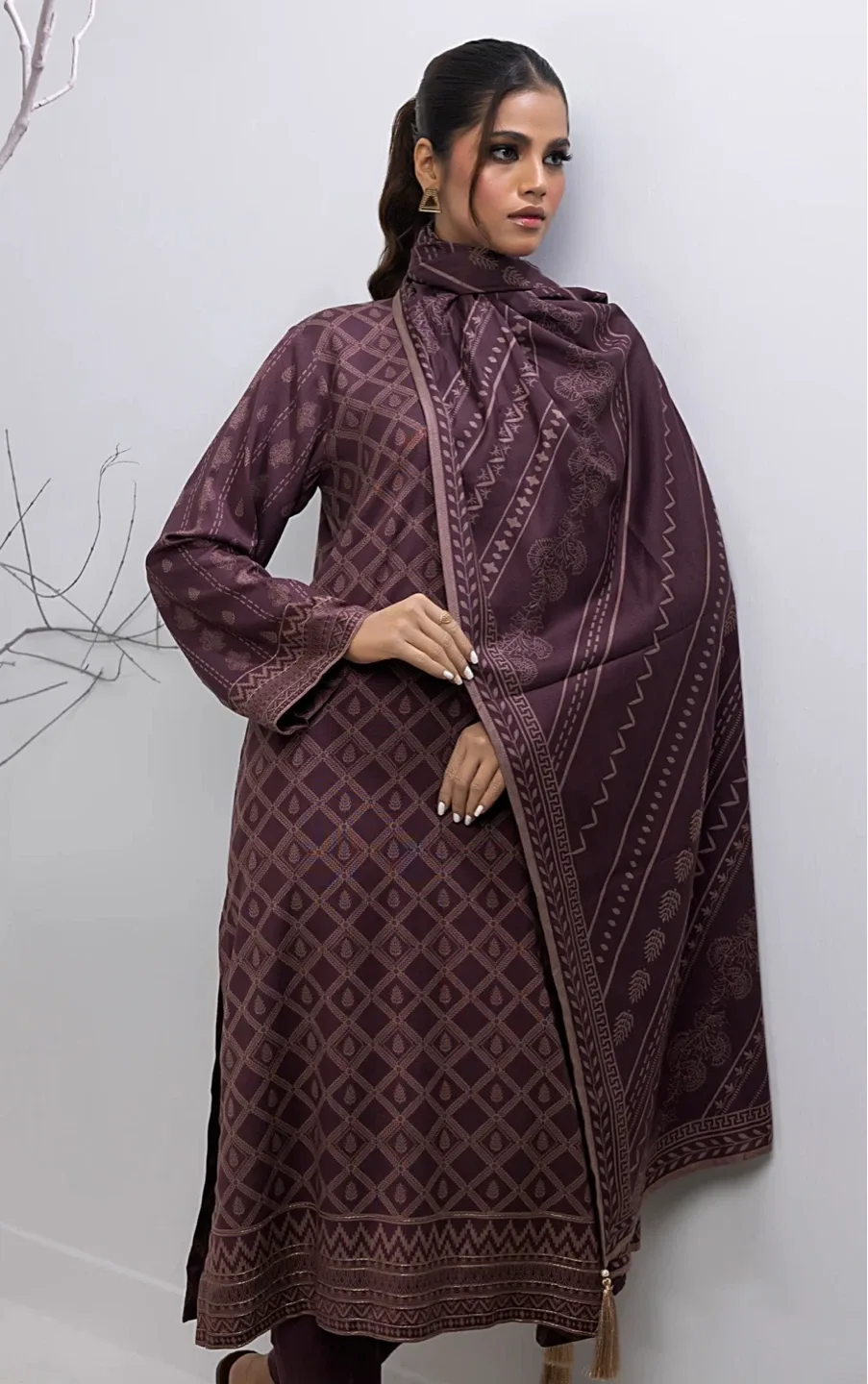 Lakhani linen Kurti Pants and Dupatta Set - photo 2