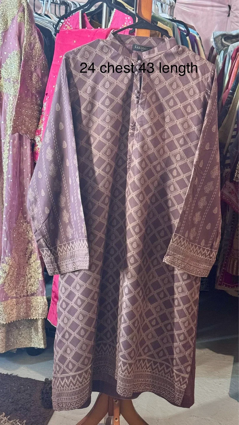 Lakhani linen Kurti Pants and Dupatta Set - photo 4