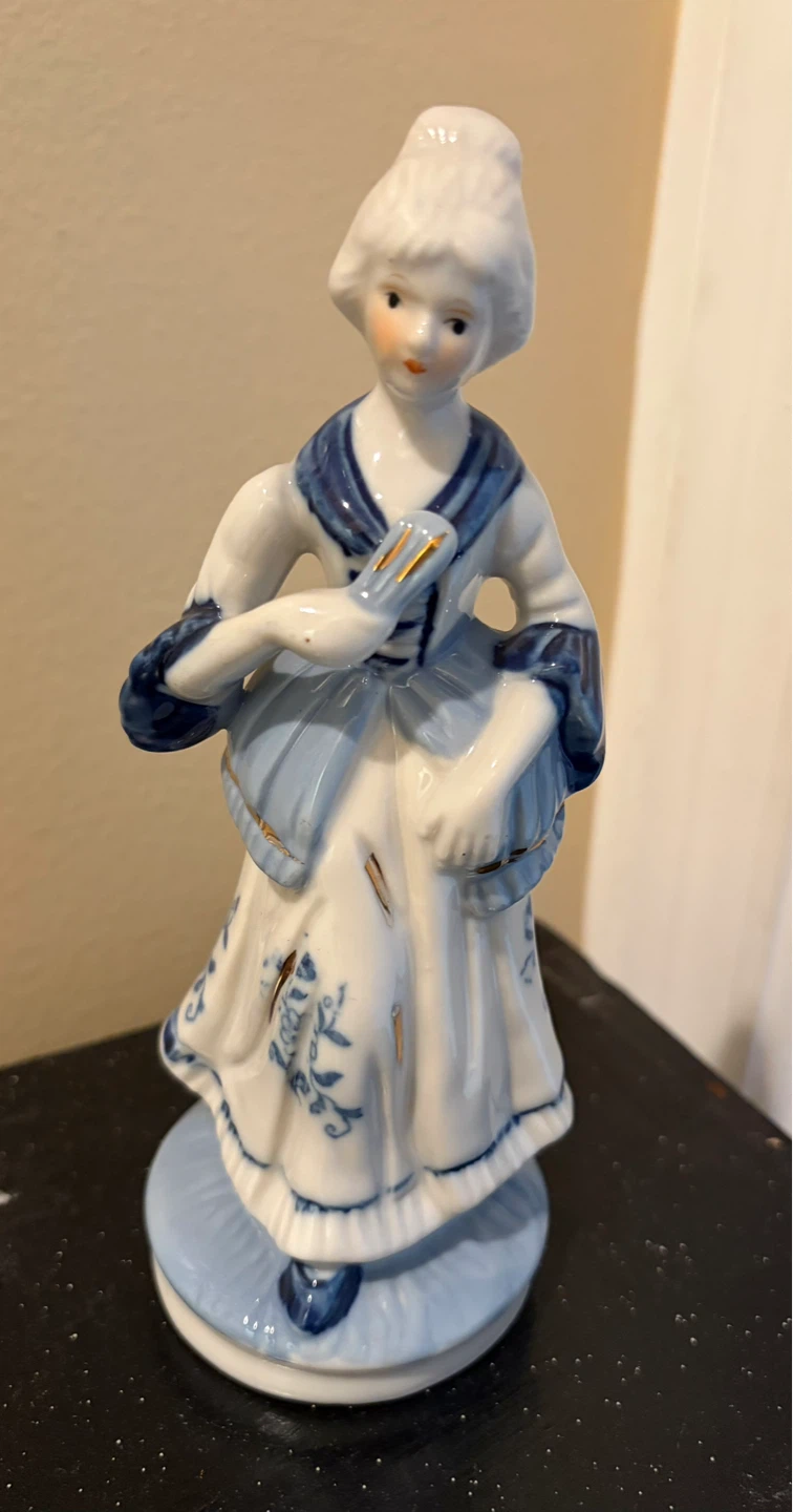 Ceramic Figurine of a Lady with Fan