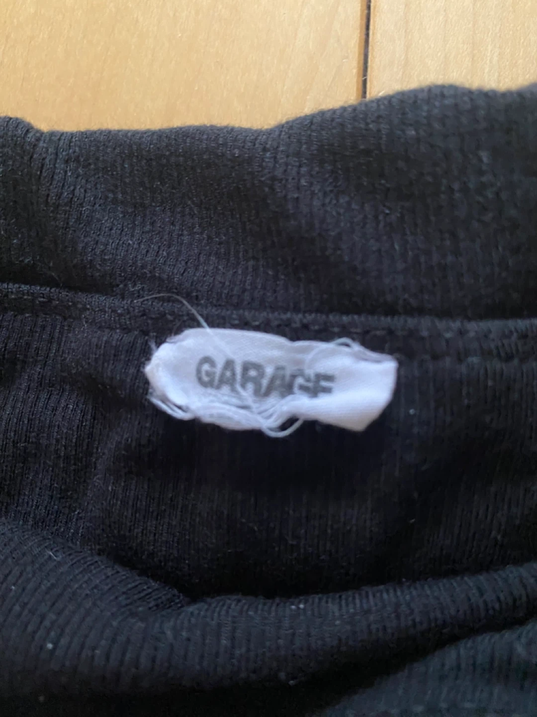 Garage Black Off-the-Shoulder Long Sleeve Crop Top - photo 2