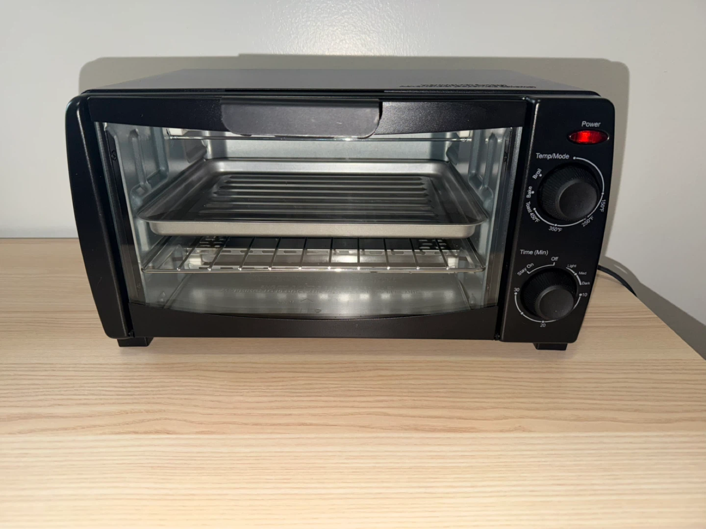 Mainstays Black Toaster Oven 1010J-H15