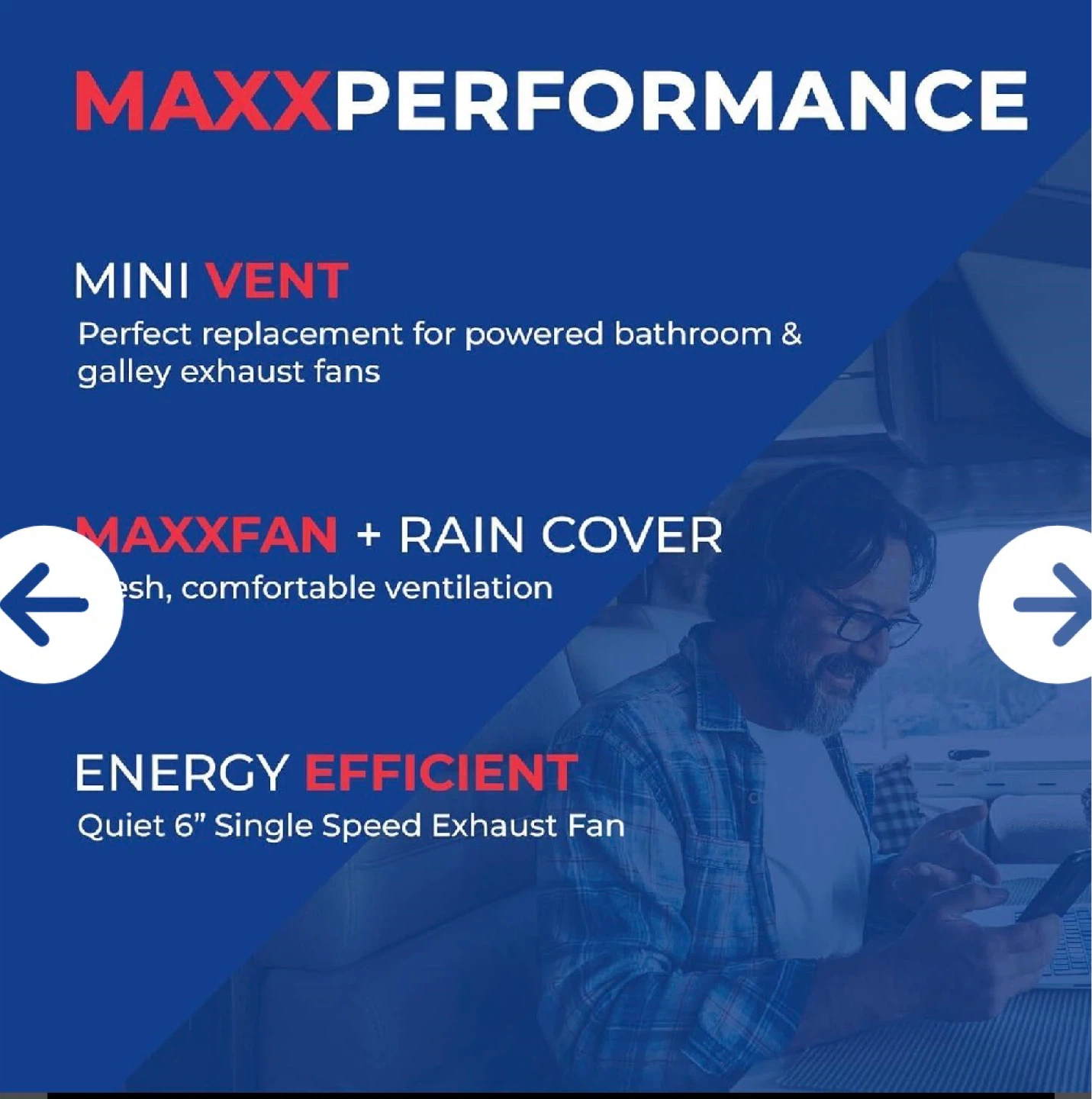 MAXXAIR 00-003700 Mini Vent - 14", White - photo 3