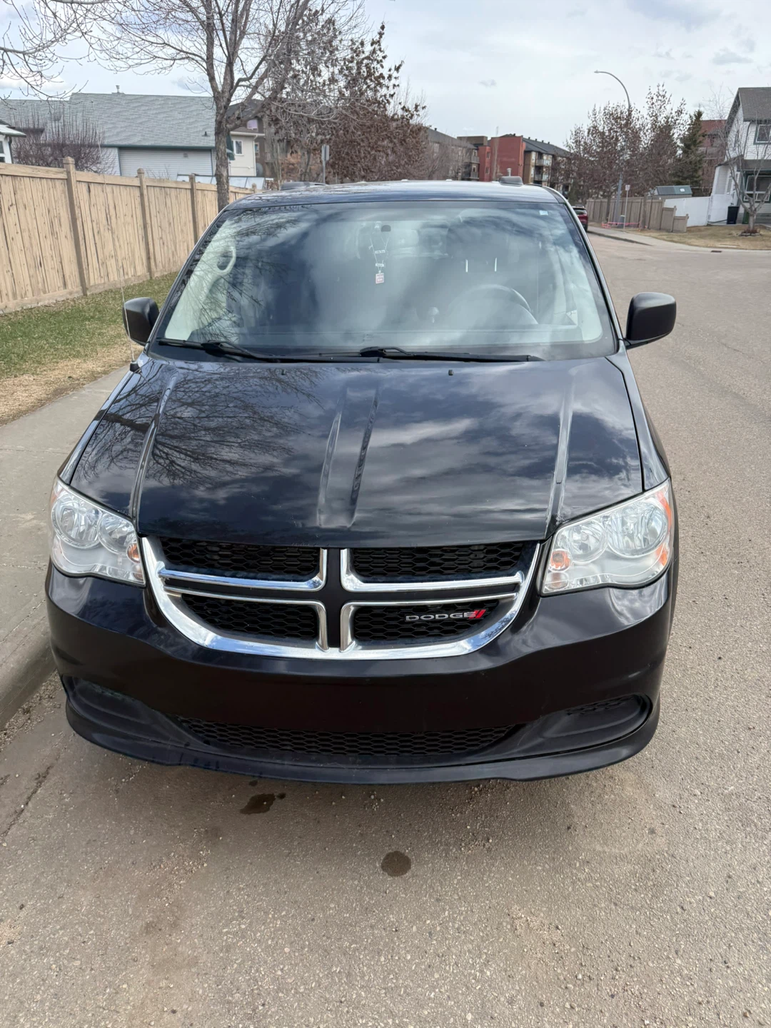 Black Dodge Grand Caravan SXT Minivan