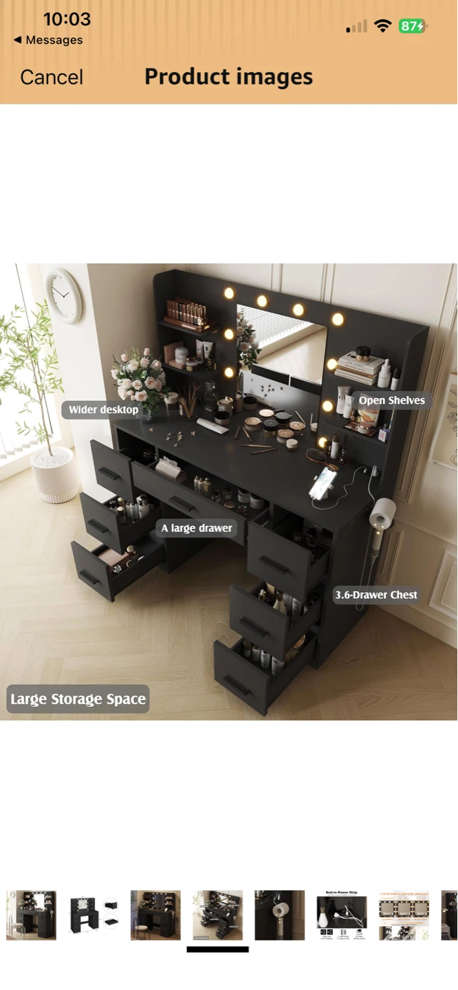 New in box make up vanity
