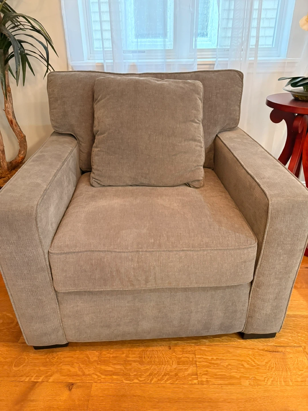 Gray Fabric Armchair - photo 3