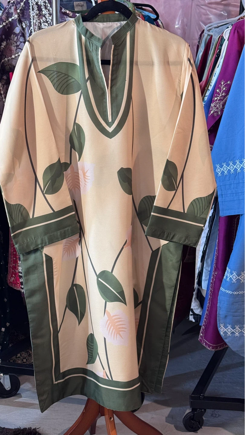 Women's Long Sleeve Kurta with Pants Set - photo 4