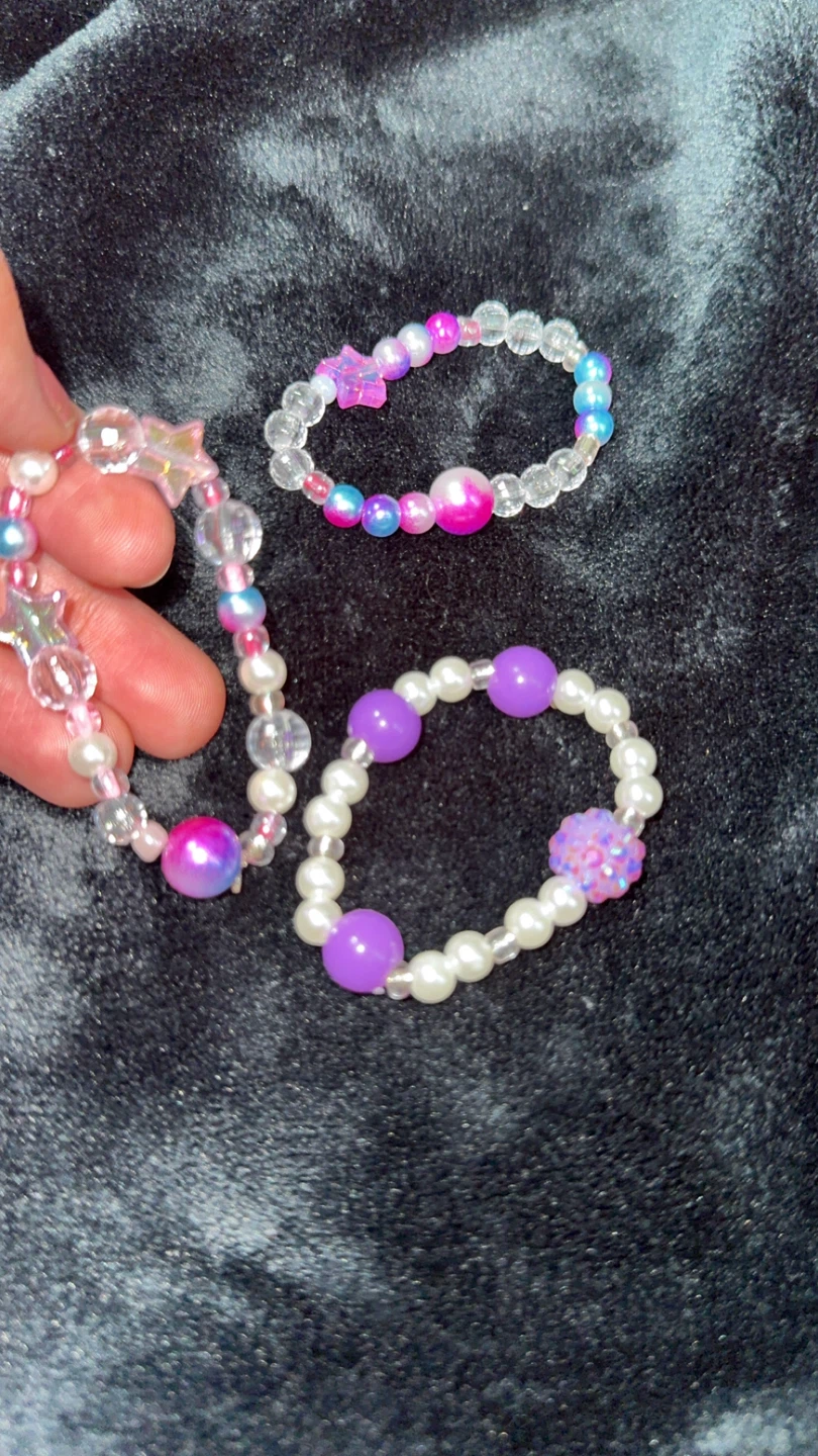 Trendy Beaded Bracelets for Summer ✨💜