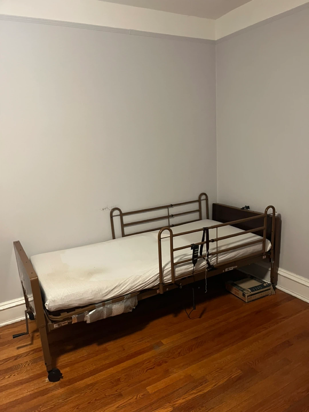 Hospital Bed with Rails