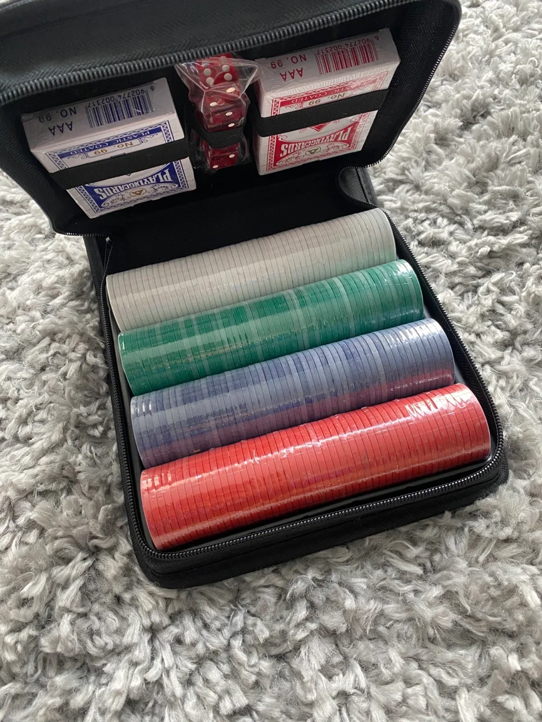 Poker Chip Set with Cards and Dice - photo 4