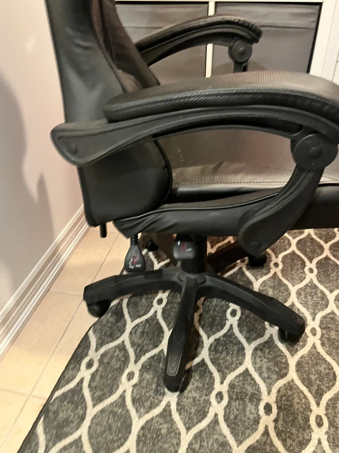 Black BAGZZIA Gaming Chair with Lumbar Support - photo 3