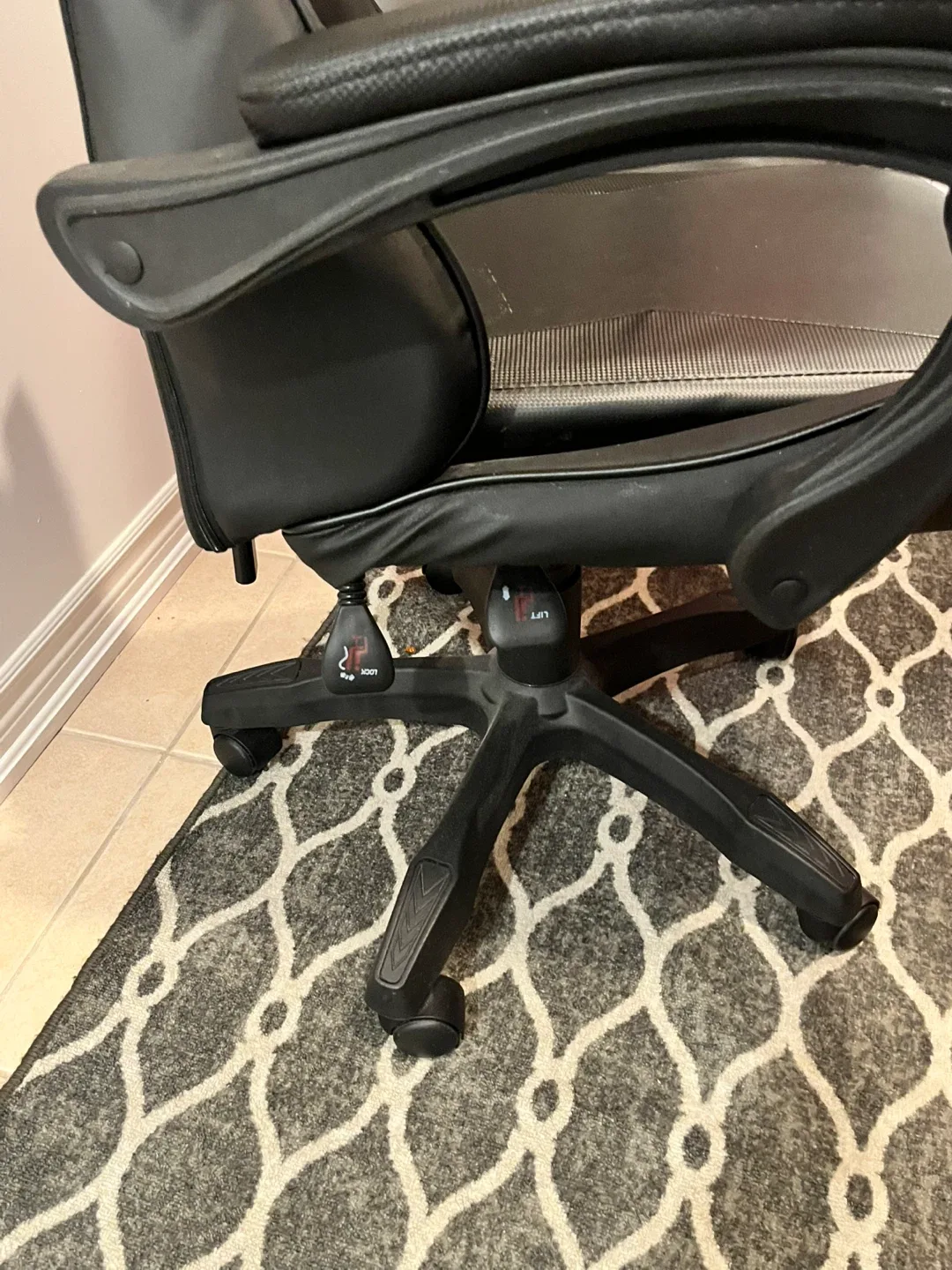 Black BAGZZIA Gaming Chair with Lumbar Support - photo 4
