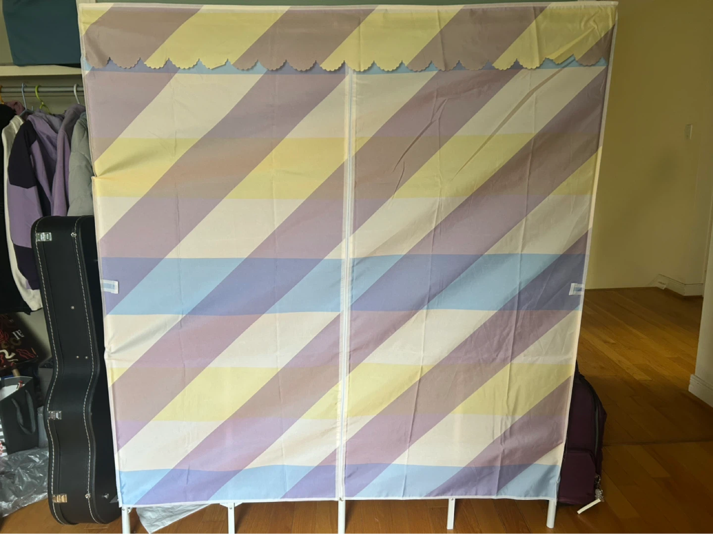 Foldable Steel-Framed Portable Wardrobe / Closet Organizer