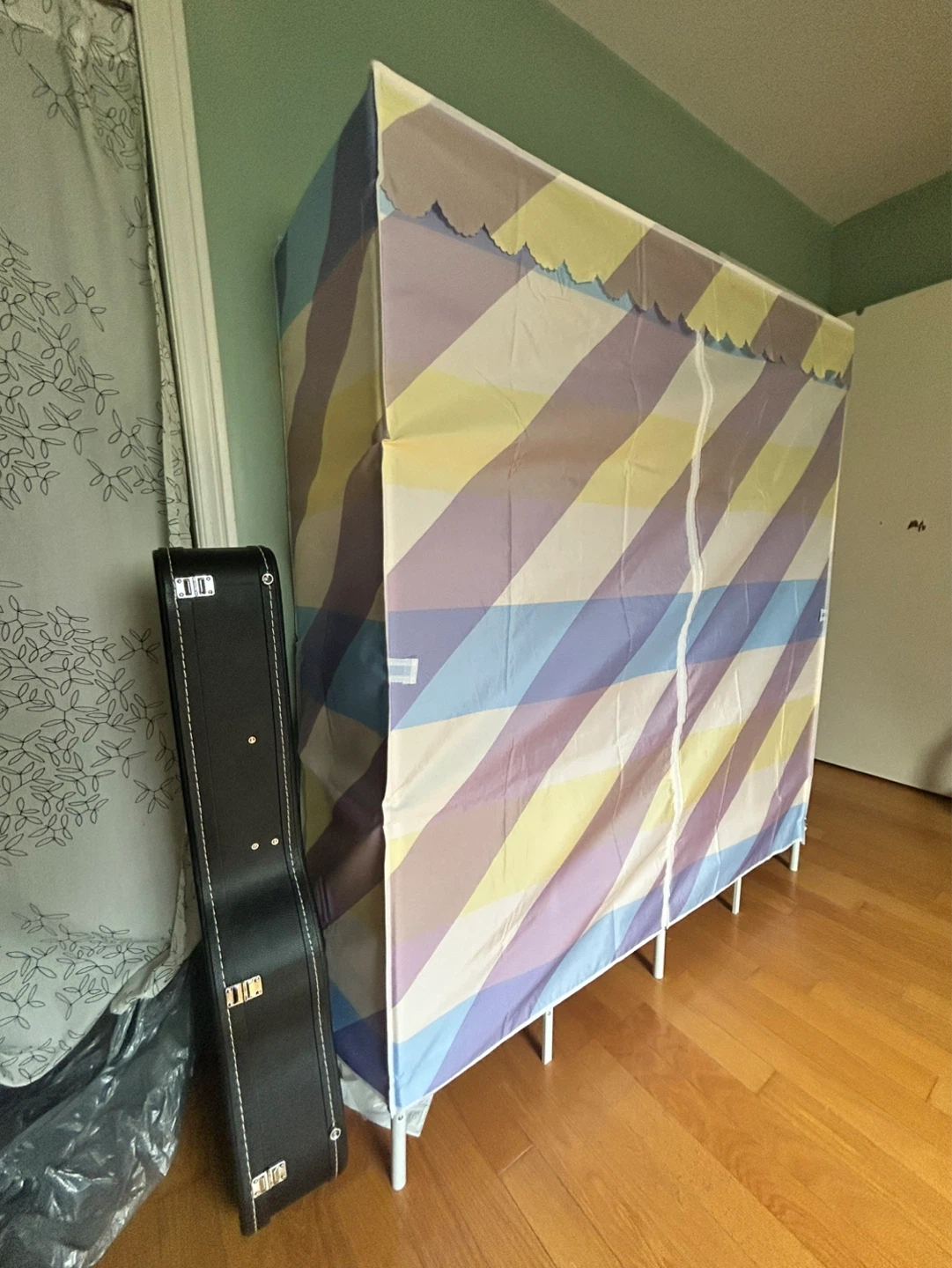 Foldable Steel-Framed Portable Wardrobe / Closet Organizer - photo 5