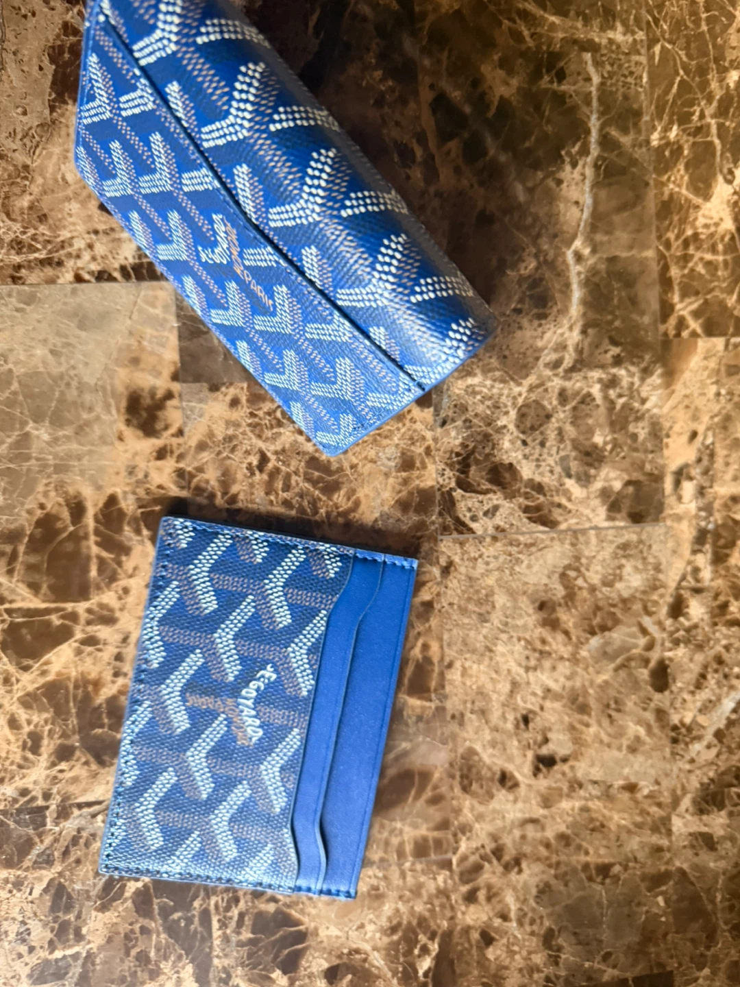 Goyard Blue Card Holder & Pouch Set - photo 2