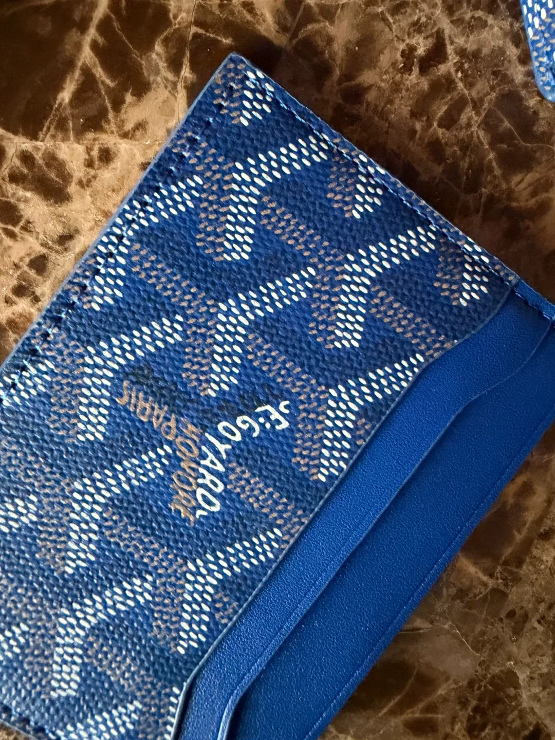 Goyard Blue Card Holder & Pouch Set - photo 3