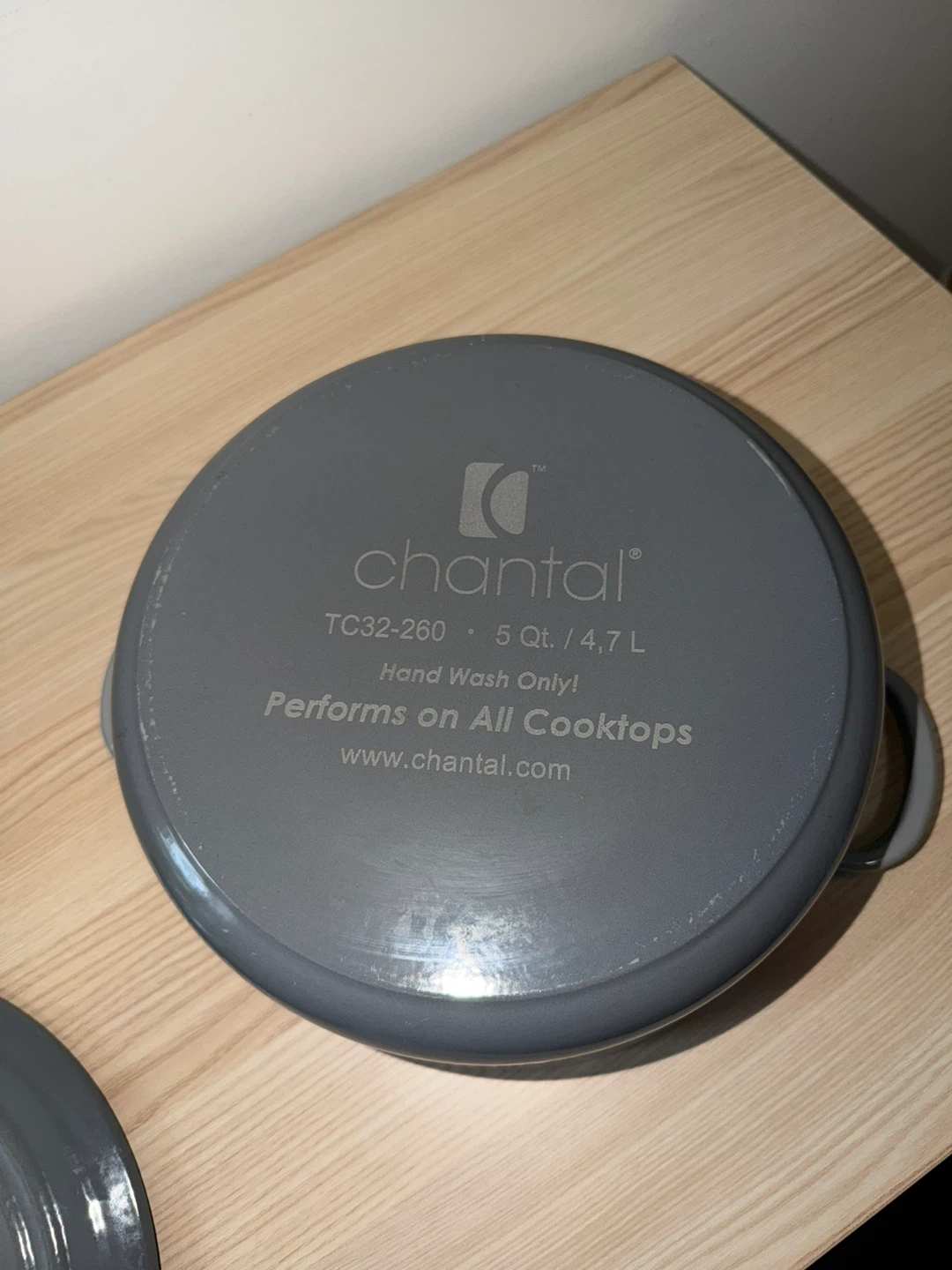 Chantal Enameled Cast Iron Dutch Oven 5 Qt Gray - photo 3