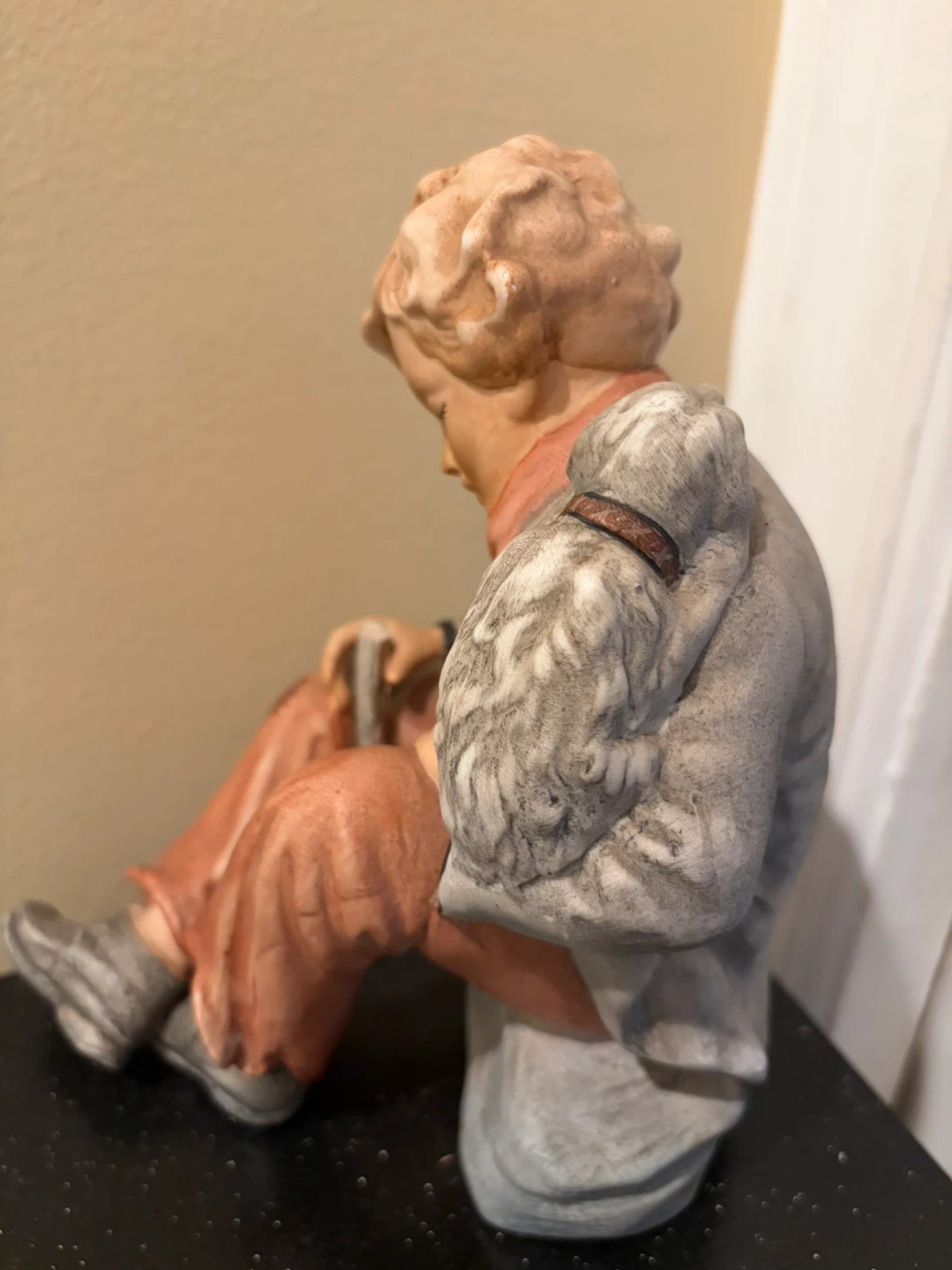 Boy with Dog Figurine - photo 3