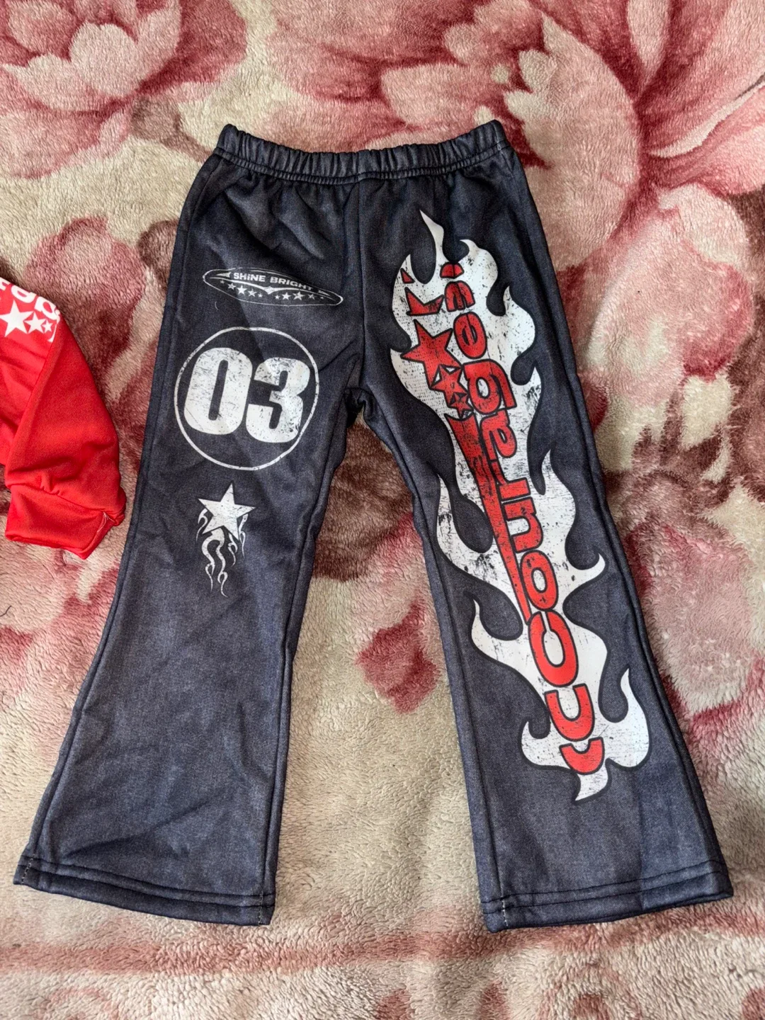 Shein 5Y Red Hoodie and Pants Set - photo 3