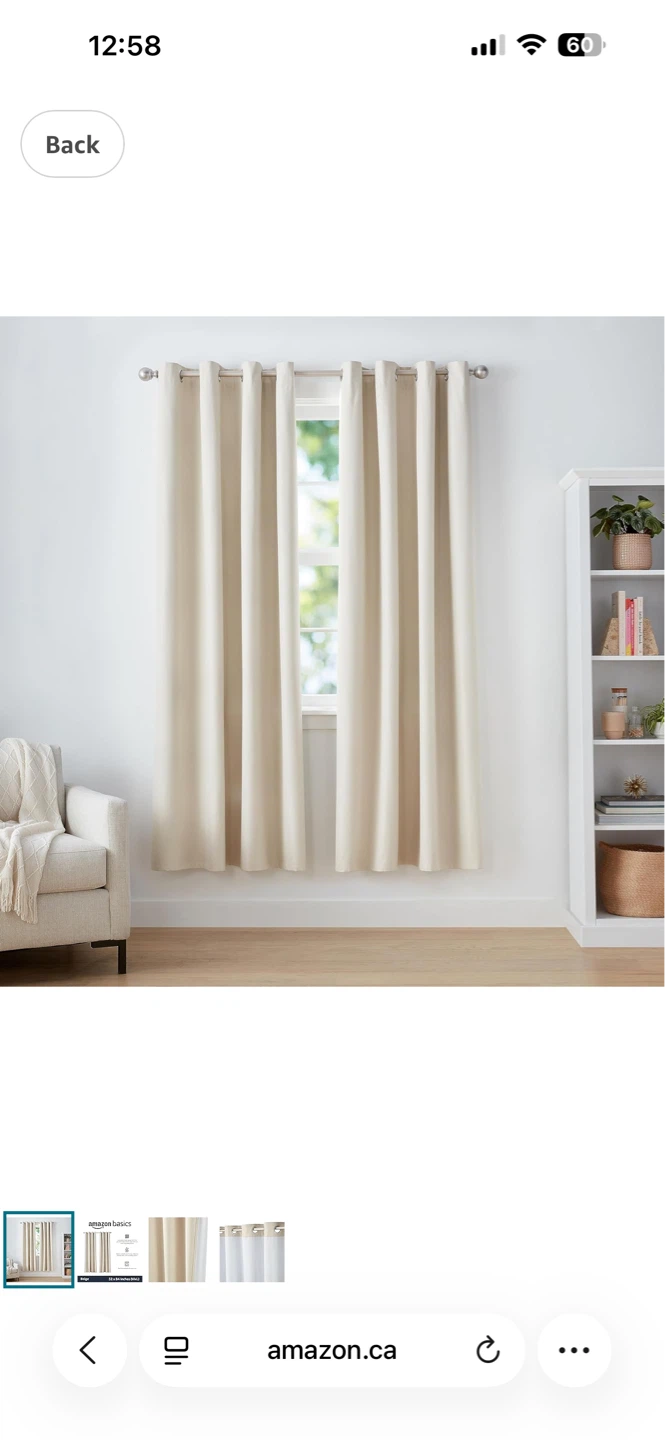 Amazon Basics Blackout Curtains