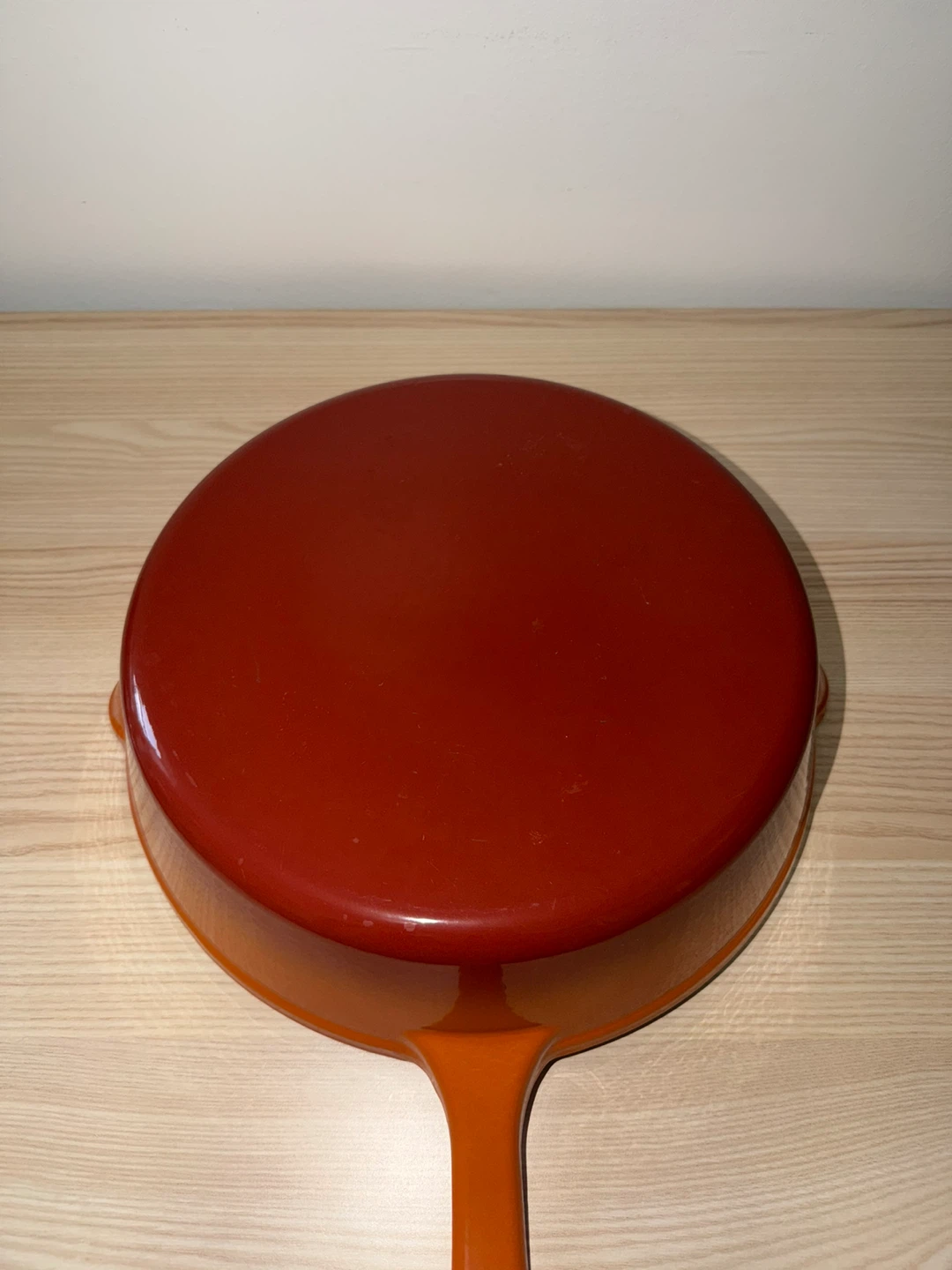 Brunton Orange Enamel Cast Iron Saucepan with Lid - photo 2