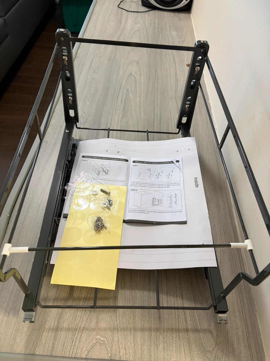 Pull Out Trash Can Shelf Installation Manual