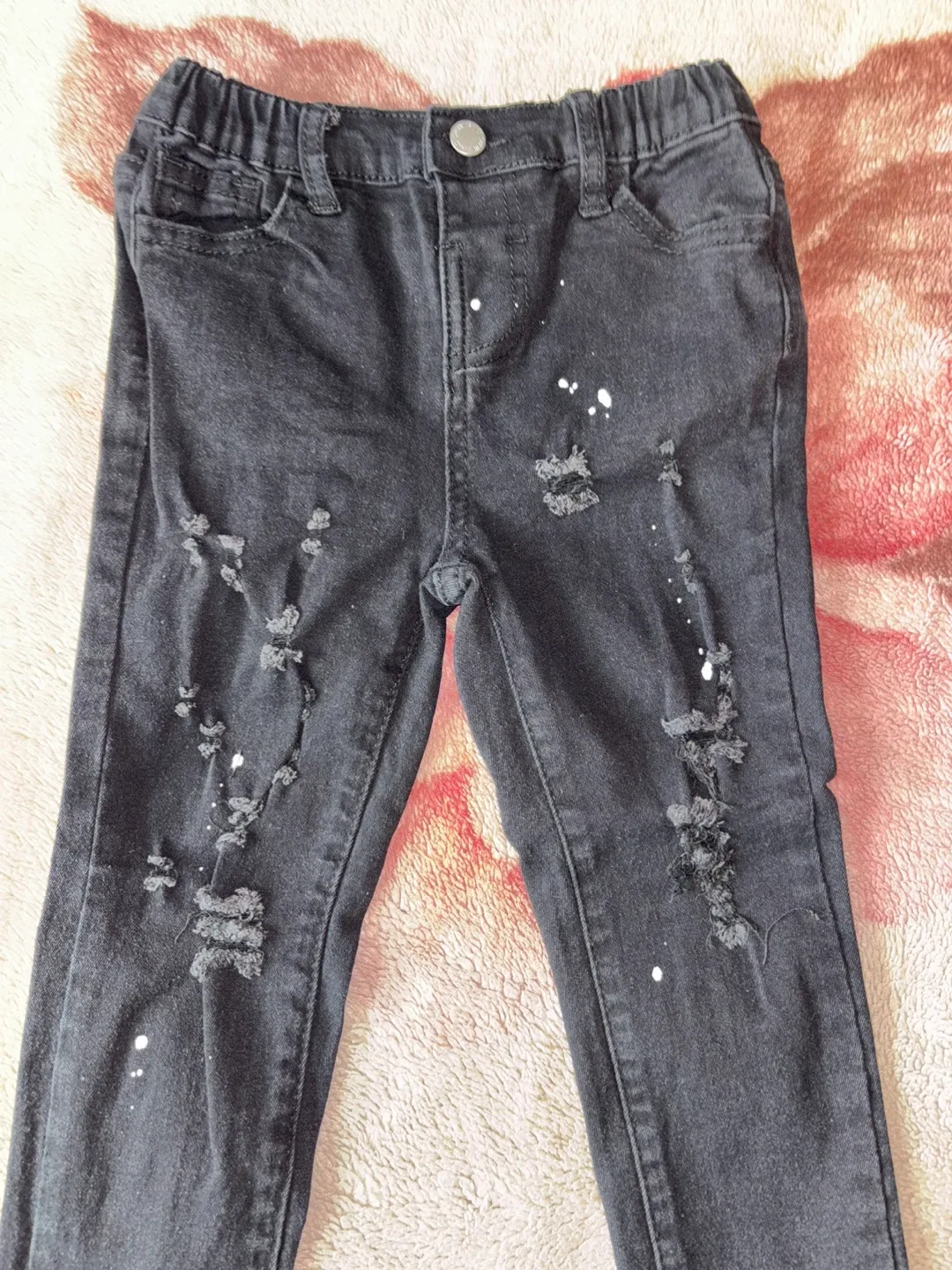 Kids Black Ripped Jeans Size 5Y - photo 2