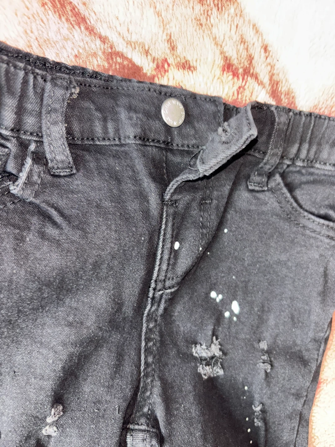Kids Black Ripped Jeans Size 5Y - photo 3
