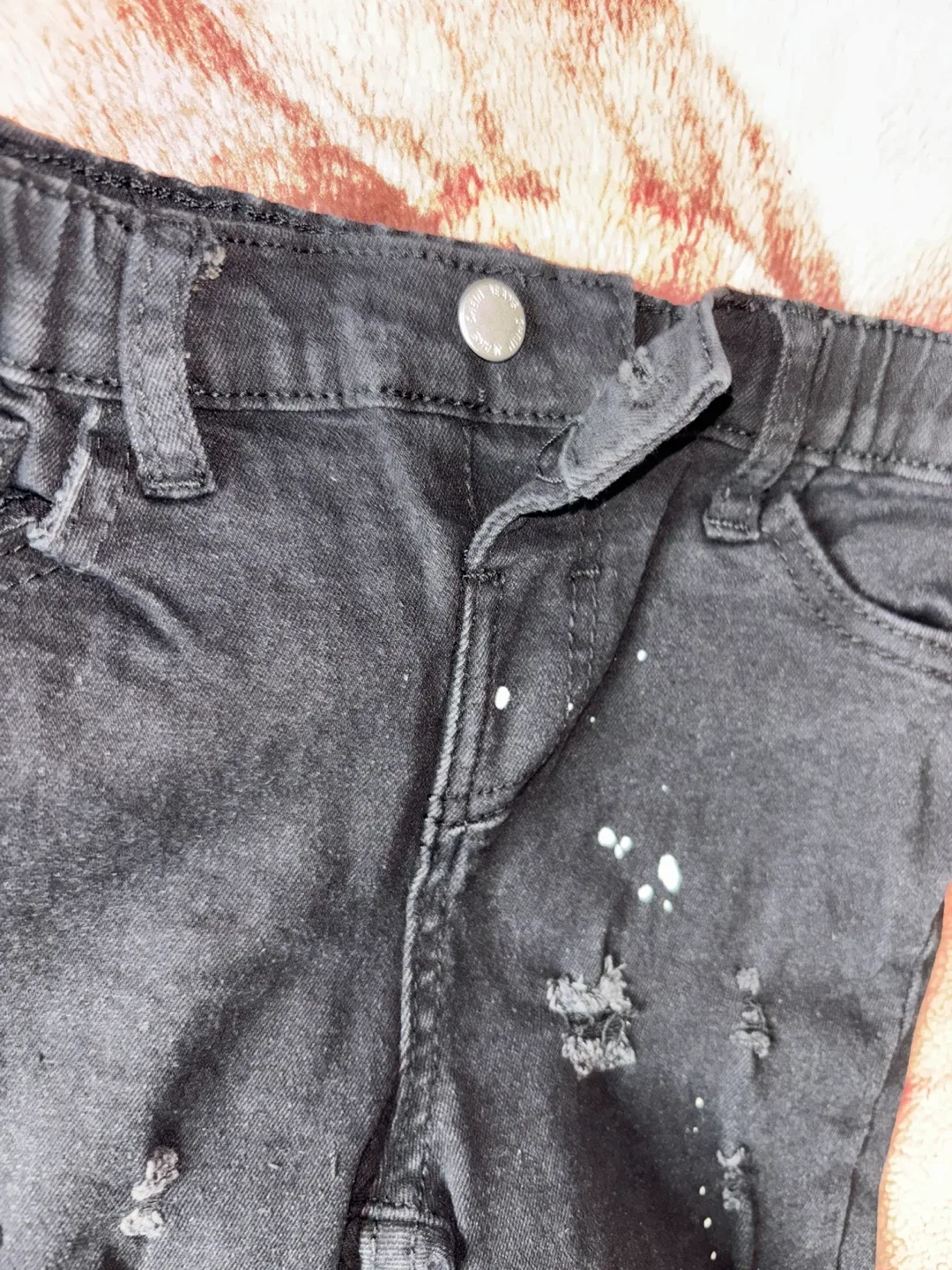 Kids Black Ripped Jeans Size 5Y - photo 3
