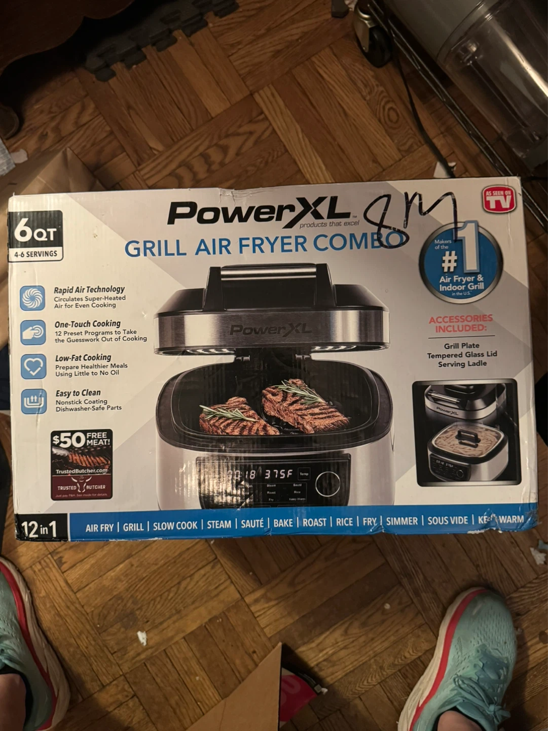 PowerXL Grill Air Fryer Combo 6QT