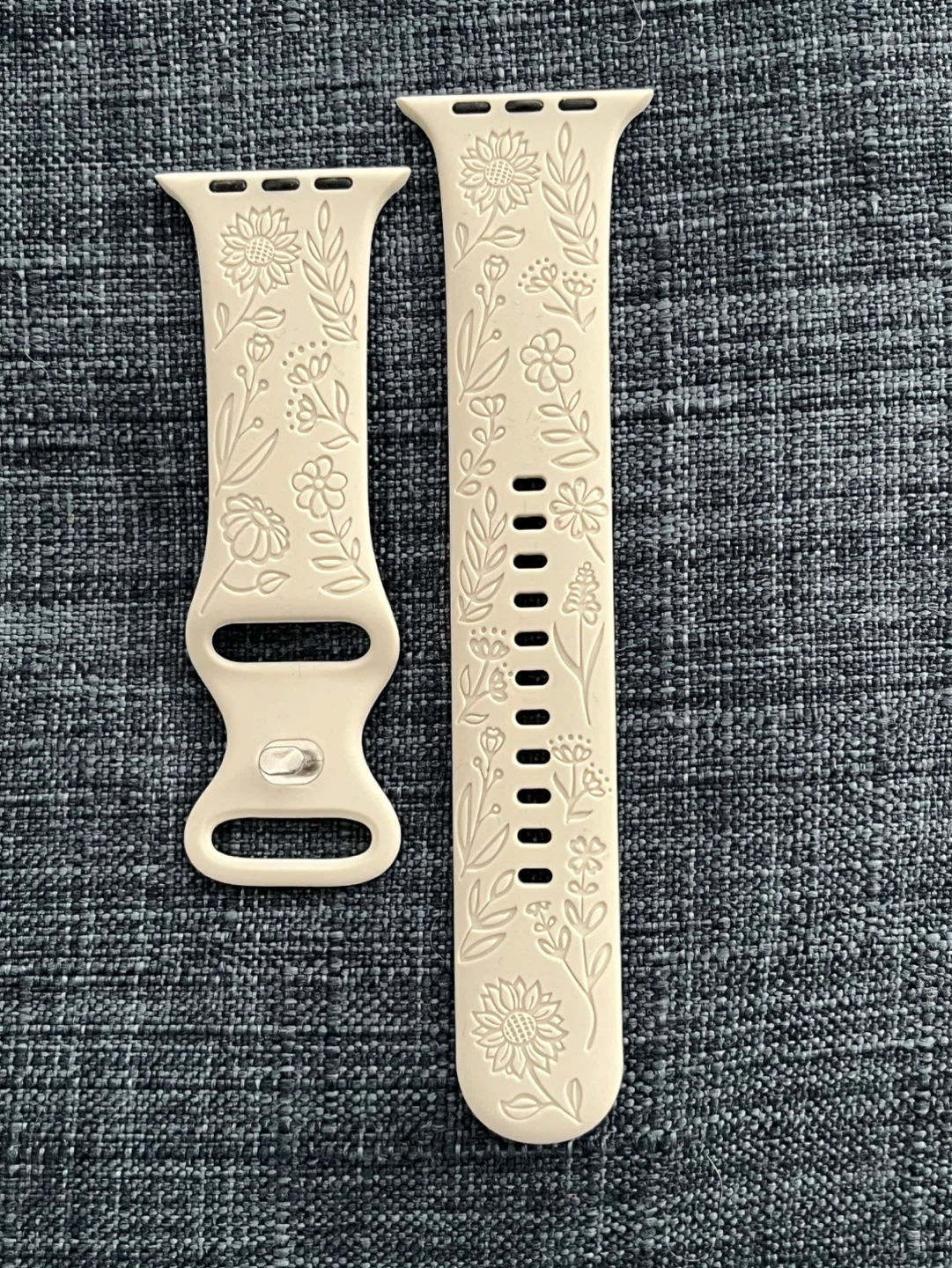 Floral Silicone Apple Watch Band