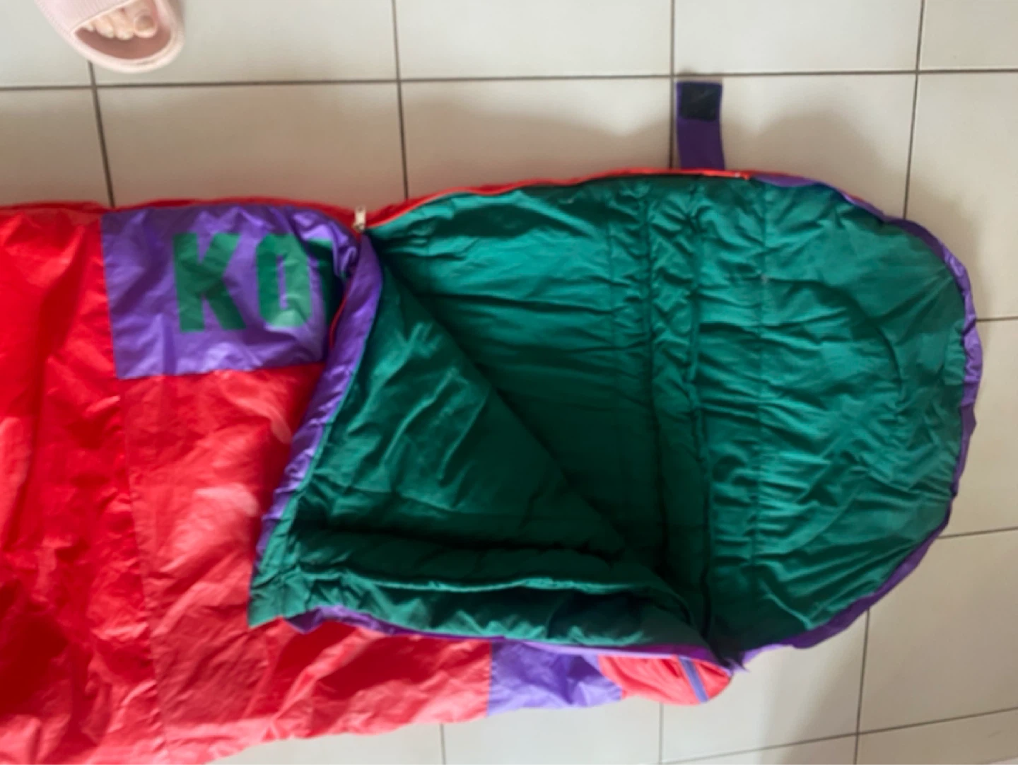 Kodiak Sleeping Bag - Red, Purple, Green - photo 2