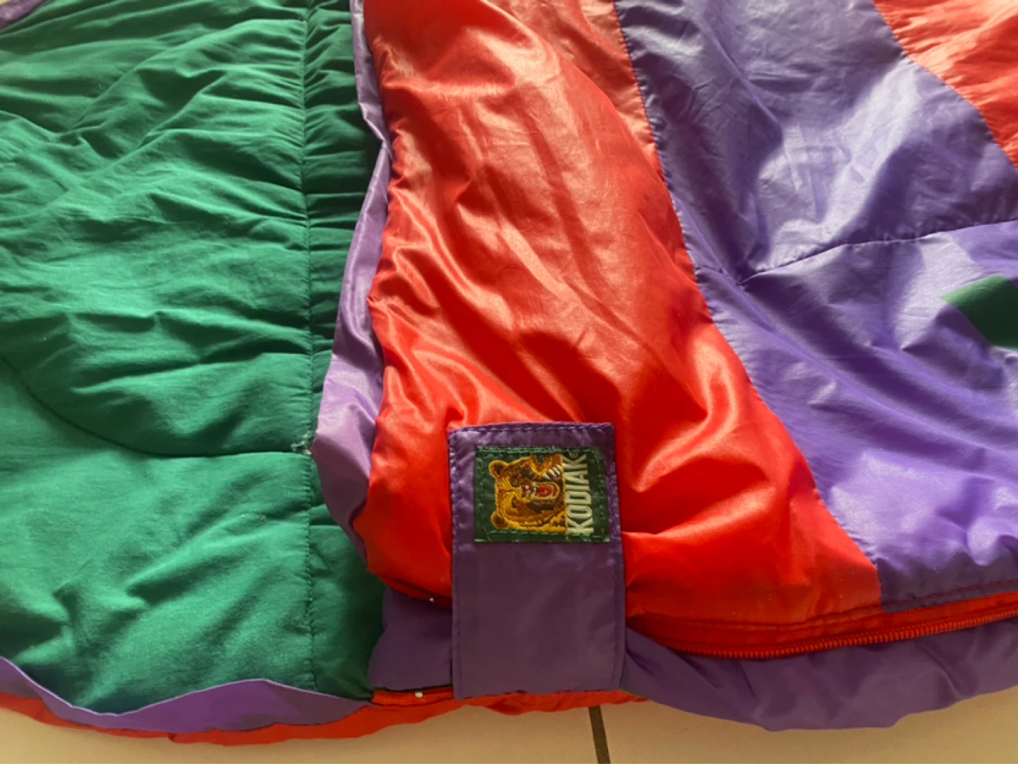 Kodiak Sleeping Bag - Red, Purple, Green - photo 3