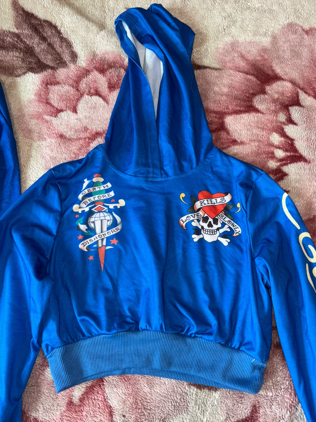 Ed Hardy Blue Tracksuit Set Size XS - photo 4