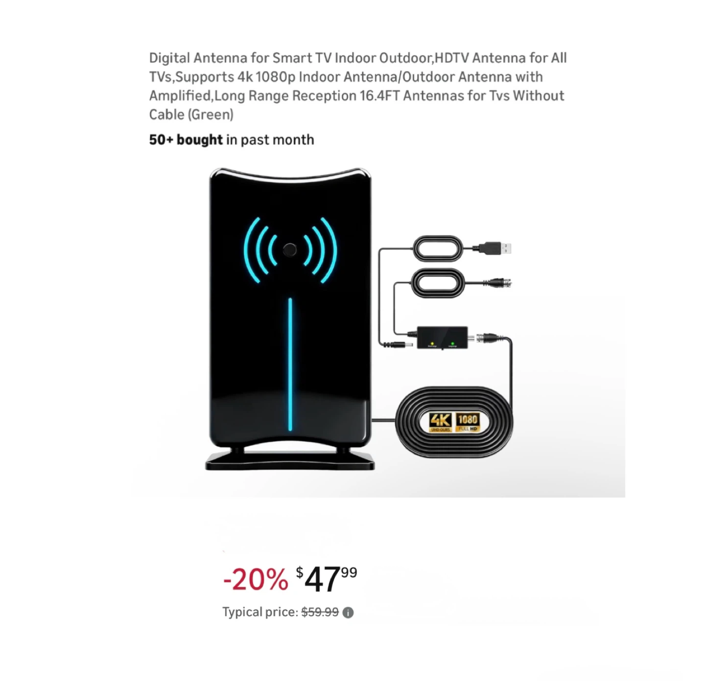 Brand new Digital Antenna for Smart TV Indoor Outdoor