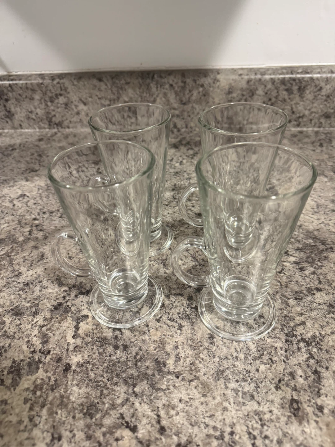 Set of 4 Clear Glass Latte Mugs - photo 2