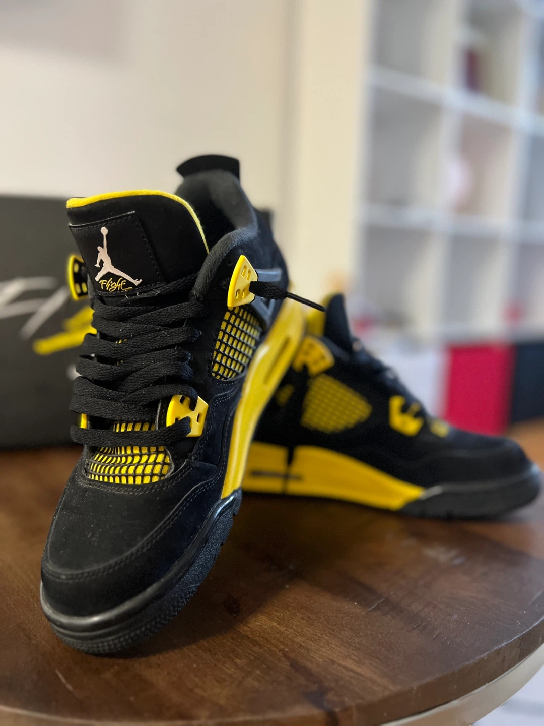 Jordan 4 'Lightning' Sneakers - Size 6Y - photo 5