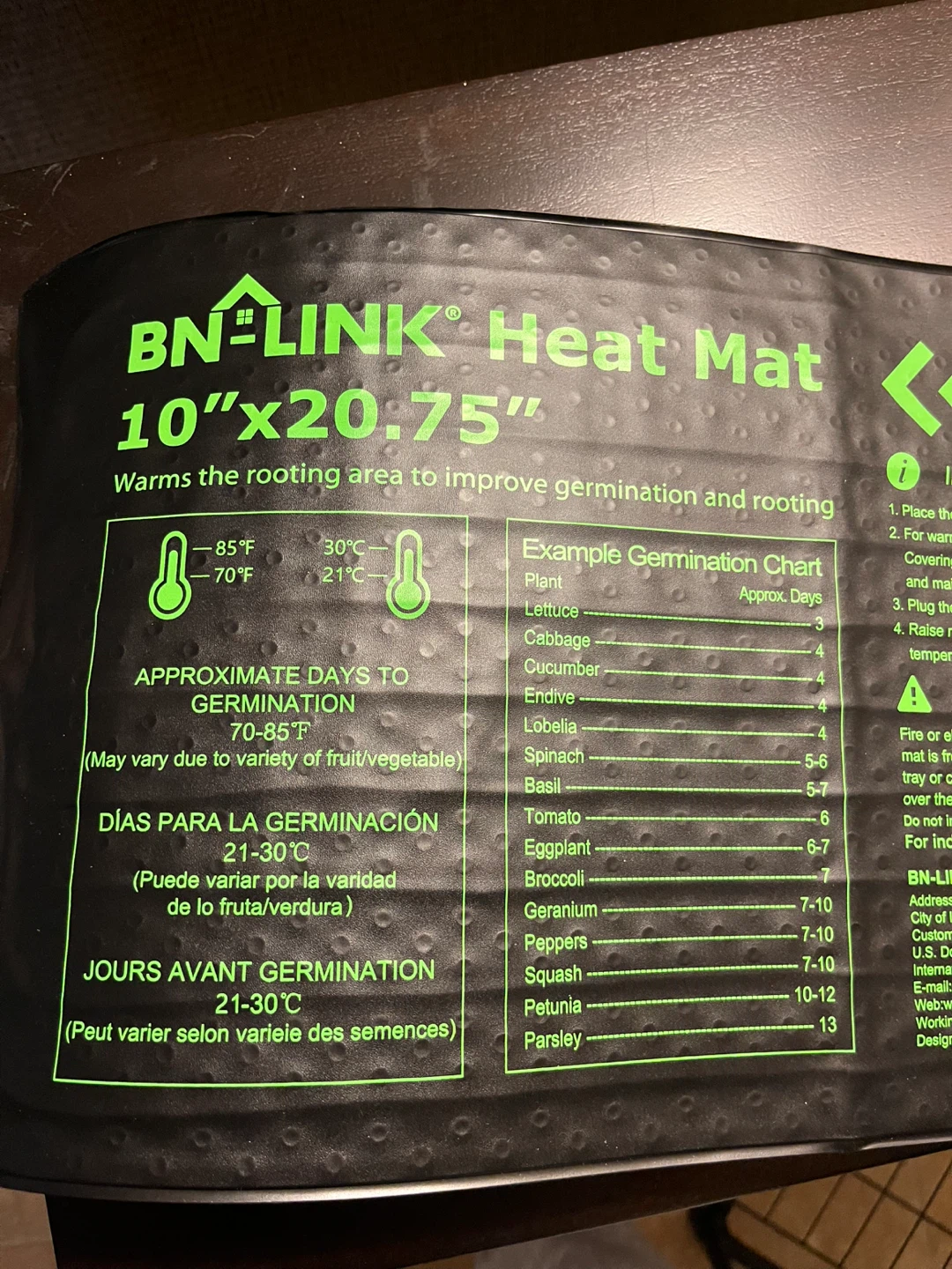 BN-LINK 10"x20.75" Heat Mat - photo 2