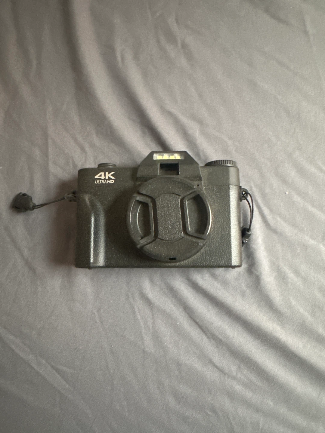 4K Ultra HD Digital Camera with Swivel Screen and Strap